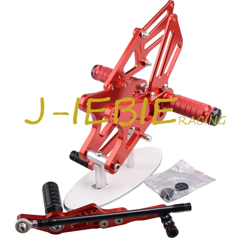 CNC Racing Rearset Adjustable Rear Sets Foot pegs Fit For Yamaha YZF R1 2009 2010 2011 2012 2013 2014 RED