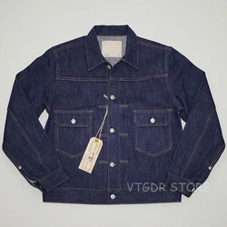 BOB DONG Repro Vintage 507XX Type 2 Denim Trucker Jean Jacket Selvage Men's Coat