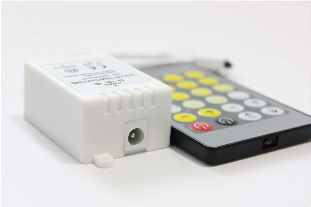 New 24 Key IR Remote Dimmer Controller For Dual White CT Color Temperature DC12-24V CCT Led Strip Light