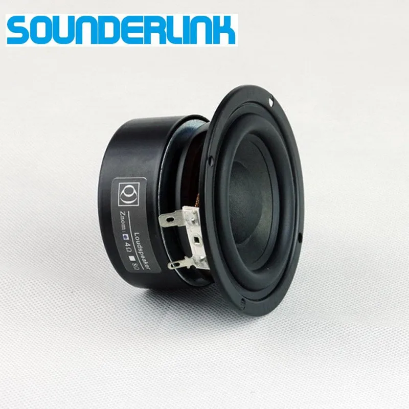 

2 шт./партия, Sounderlink audio labs 3 дюйма 25 Вт HiFi сабвуфер низкочастотный динамик с басами динамик, драйвер 3 дюйма 30 Вт полный диапазон