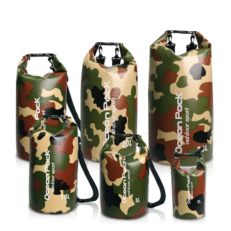 Waterproof Dry Bag for Men and Women, PVC Storage Bag, Outdoor Swimming, Rafting Kayak, Diving Floating, 5L, 10L, 20L