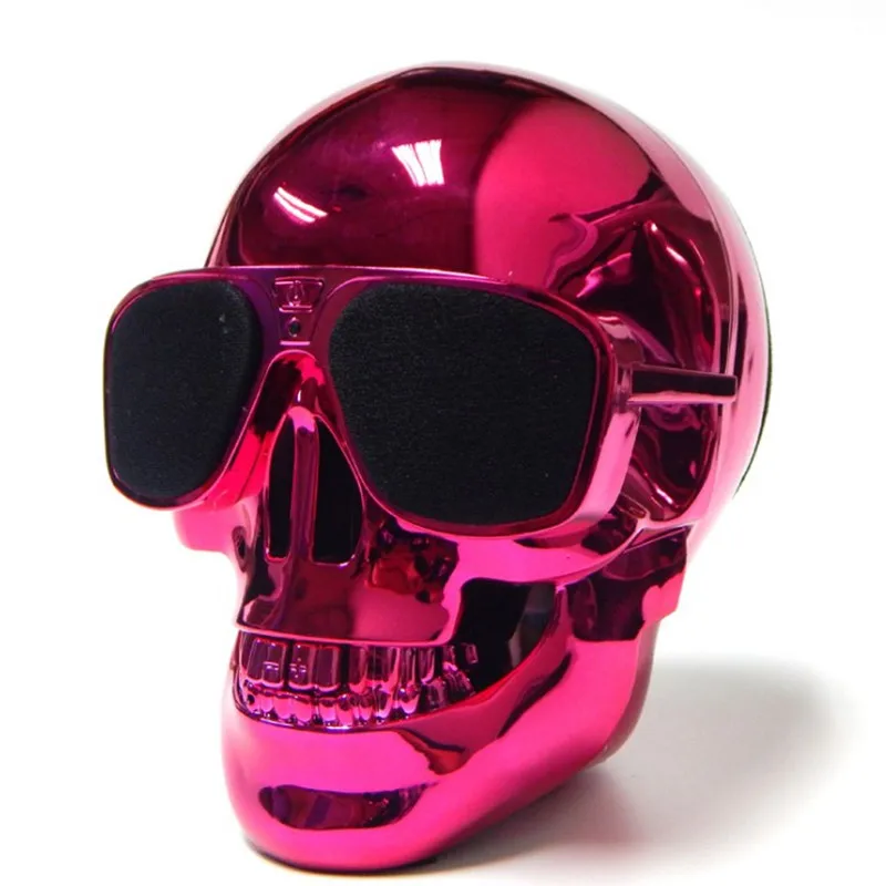 

Large Skull Shape Wireless Bluetooth Speaker Sunglass Desktop Sound Mobile Computer Subwoofer Multipurpose Stereo Bone Speakers