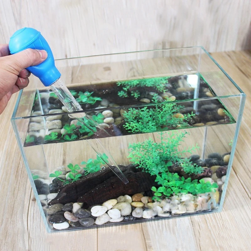 Multi-function Aquarium Cleaner Gravel Vacuum Fish Tank Siphon Pump For Changing Water With Extension Hose Vacuum Pump