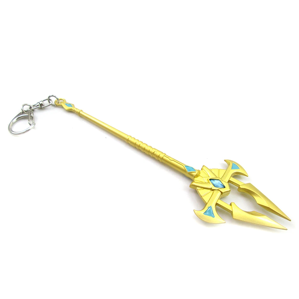 Bsarai LOL The Emperor of the Sands Azir 16cm/6.3in'' sword Model Key Chain Ring