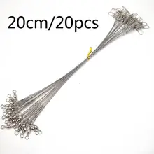 20PCS Fishing Lure Trace Rope with Swivels and Spinner #5