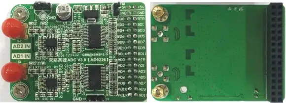 Dual channel high speed AD module AD9226 parallel 12 bit AD 65M Data acquisition FPGA NEW board