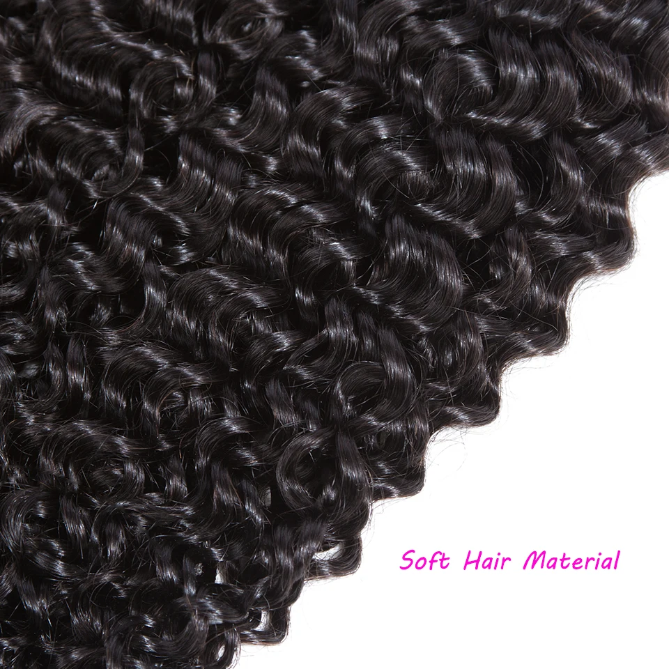 22 24 Zoll lockiges Haar Bundles 100 % Echthaar Bundles mit 4x4 Spitzenverschluss dicke brasilianische Remy tiefe lockige Bundles mit Verschluss – Detail 8