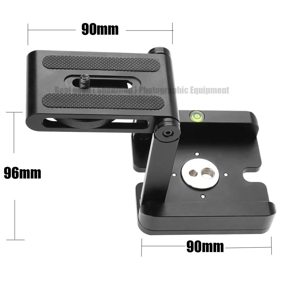 Tripé dobrável de alumínio com placa de liberação rápida, solução para câmera de estúdio fotográfico