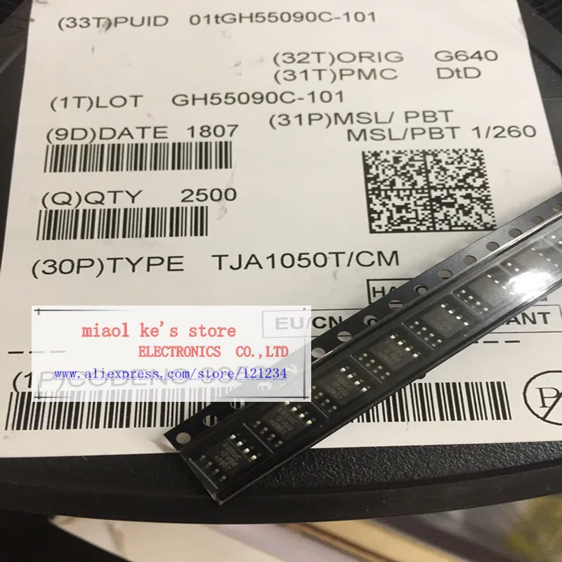 [10pcs]100% New  Original; TJA1050T  A1050 - IC TRANSCEIVER HALF 1/1 8SOP