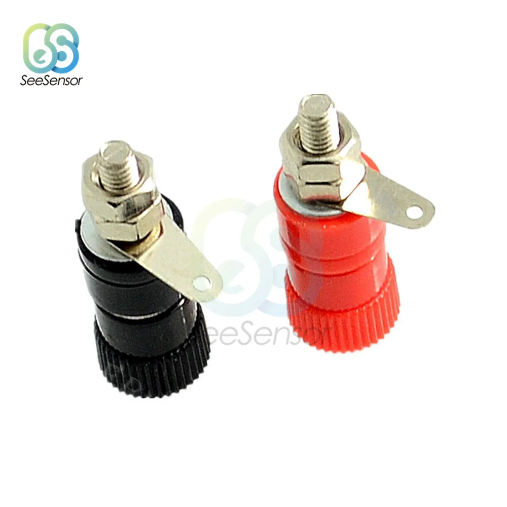 5 Pasang 10 Buah JS-910B 4Mm Soket Jack Colokan Pisang Colokan Ikat Betina untuk Sambungan Terminal Audio Speaker