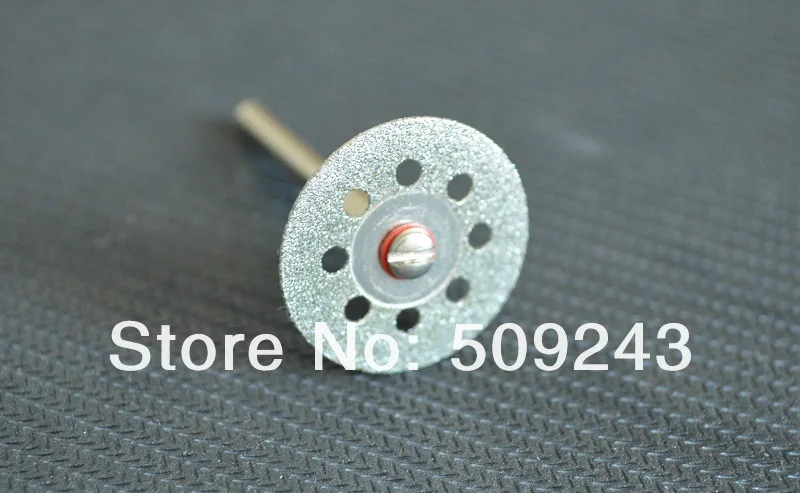 ล้อตัดเพชร5ชิ้น0.8 "/22มม. ใบเลื่อยเพชร + ก้าน1/8" สำหรับสว่านขัด Dremel