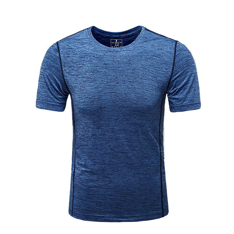 Running T Shirts Men Sport Tshirts Short Sleeve Gym Clothing Breathable Quick Dry Fitness Tops New Elasticity Jogging Tshirt Man