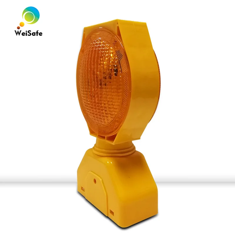 New deisgn Factory price high brightness LED Solar Powered yellow Traffic Barricade Warning light led traffic light