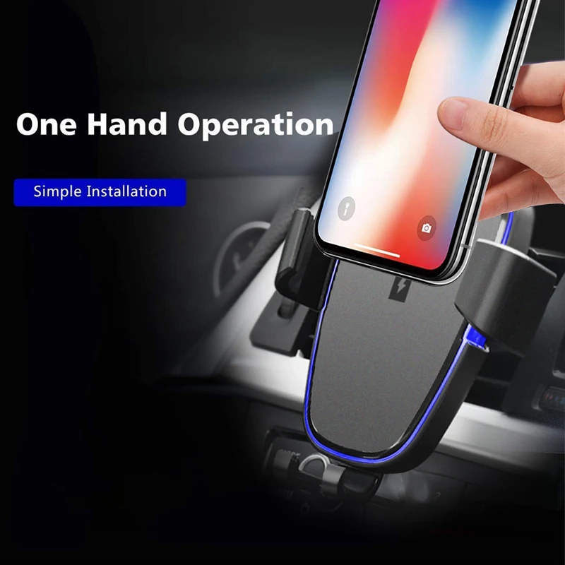 Wireless Car Charger For Blackview BV9600 Pro BV9500 BV6800 Pro BV5800 Pro Wireless Chargers Qi Air Vent Mount Charge Pad Dock