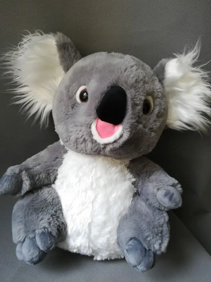 

lovely cartoon koala plush toy about 35cm gray koala soft doll pillow toy birthday gift h0908