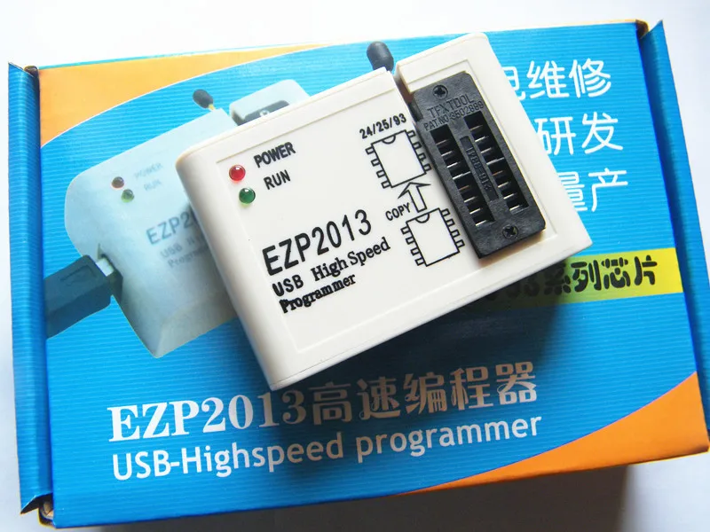 New EZP2013 high-speed USB Programmer+6pcs SOP Adapter+SOIC8 test Clip Better than EZP2010 support 32M FlashClip WIN7 WIN8 VISTA