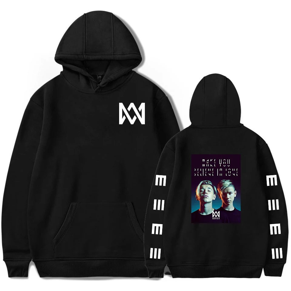 Marcus Martinus Kpop Hoodies Sweatshirt Marcus Martinus Sweatshirt Tops Outwear Casual Women/men  Oversized