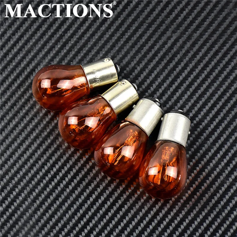 Motorcycle Turn Signal Light 5Pcs/10 Pcs 1156 P21W BA15S 1157 P21 5W BAY15D Car LED Filament Light Brake Bulb Stop Light 12V