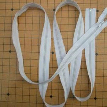 흰색 오픈 엔드 나일론 지퍼 톱니, 퀼트 수면 가방 텐트용, #5, 100cm, 150cm, 200cm, 300cm, 600cm, 800cm, 900cm, 1000cm 옵션, 5 개 로트