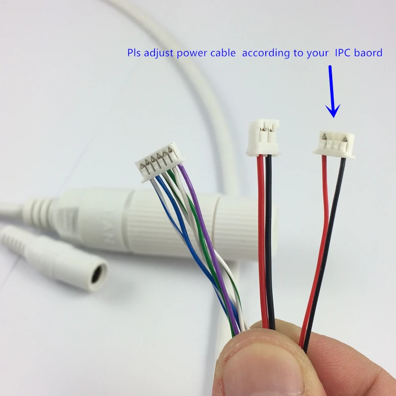 고품질 9 핀 IP 카메라 모듈, 네트워크 케이블 피그 테일 80cm RJ45 DC12V 전원 공급 장치 4 인 1 방수 키트