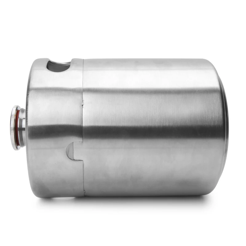 VFGTERTE 1PC Beer Kegs Stainless Steel Mini Beer Growler for Party Beer Geek Wedding Home Kitchen Beer Brewing