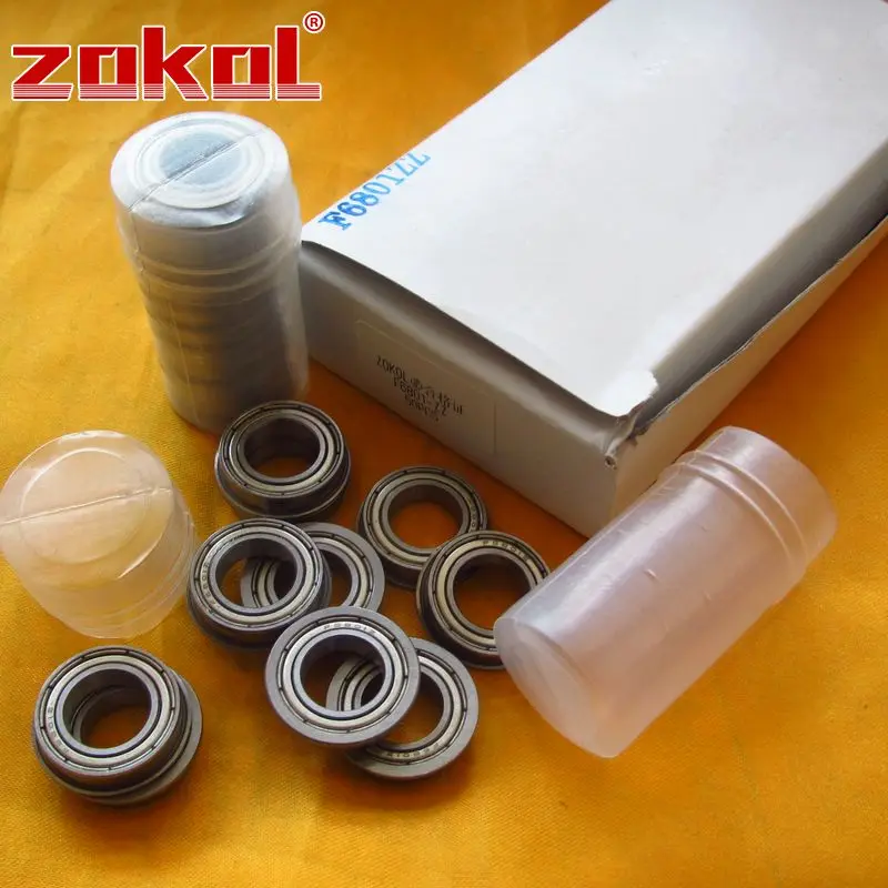 5/100 sztuk / partia F6700 F6701 F6702 F6703 F6704 F6705 F6801 F6802 F6803 F6804 F6805 F6806 F63800 ZZ z łożyskiem kulkowym z kołnierzem głębokorowkowym — zdjęcie 4