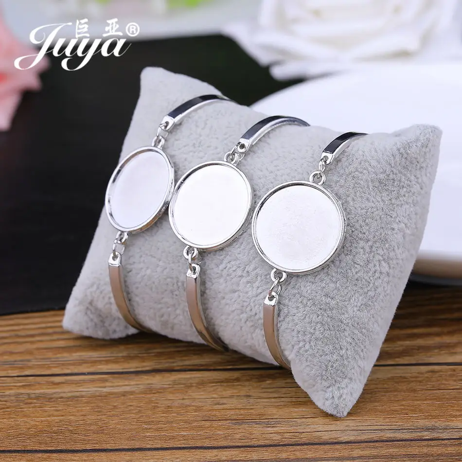 4 Stück/Set Cabochon-Armband-Basis, Armreif-Einstellungen, Blanko-Träger für DIY-Schmuckherstellung, Bastelzubehör, Schmuckteile, Pulseras – Detail 9