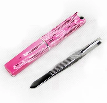 눈썹 용 박스 슬리브 Tweezer Forcep 콧수염 헤어 리무버 가짜 속눈썹 클립 얼굴 코 메이크업 뷰티 도구 눈썹 판매