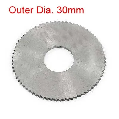 

1pc HSS 72T Teeth Round Slitting Saw Blade Cutter Outer Dia. 30mm x 10mm x 0.2/0.3/0.4/0.5/0.6/0.7/0.8/0.9/1/1.2/1.5mm Thickness