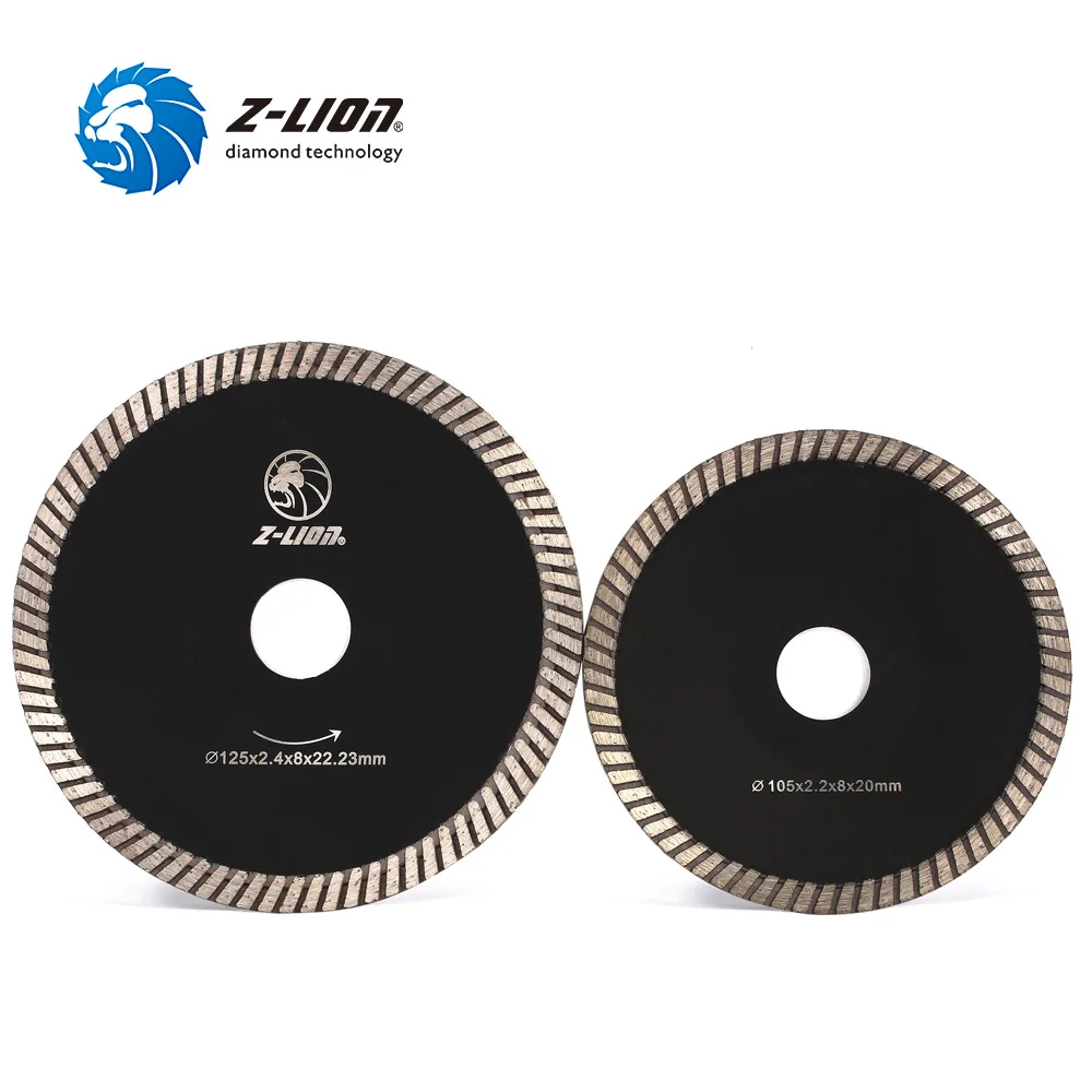 Z-LION 4 "5" เพชรร้อน Pressed Turbo ขอบเว้าโค้งตัดเพชรสำหรับหินแกรนิตคอนกรีตหินทราย