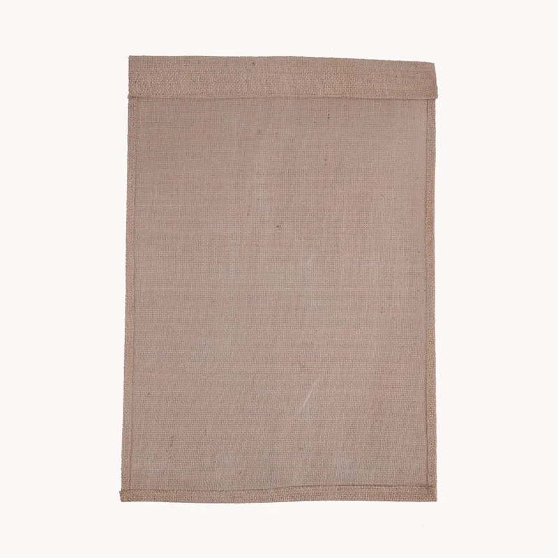 100pcs blank linen garden flag polyester burlap garden banner decorative yard flag for embroidery and sublimation JF