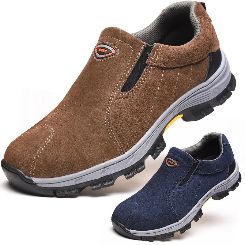 

Mountaineering Hiking Shoes good breathability labor insurance shoes safety men shoes anti smashing Sneakers