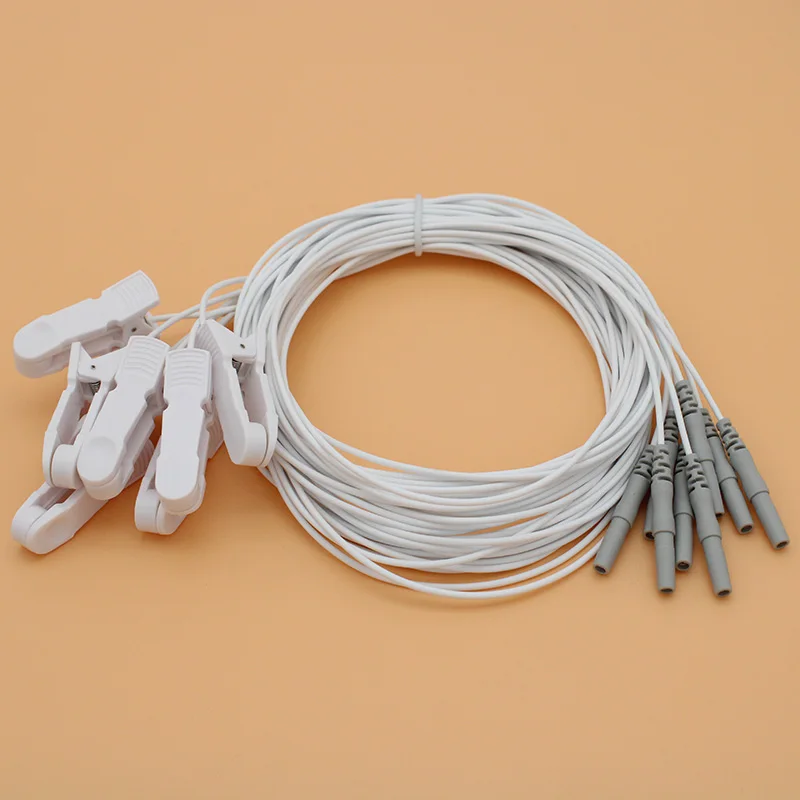 

50pcs EEG/AEEG/VEEG ear clip cable physiological signal acquisition cable and electrode sleep eeg accessories