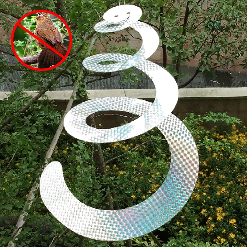 

1 Pc Bird Scare Tape Reflective Pigeons Ribbon Repellent Tape Deterrent Tapes Discs Control Bird Scarer PVC Pest Control