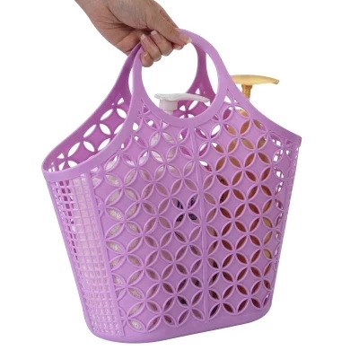 1pcs Buy Plastic hand basket, Bath Basket, storage baskets, shopping basket, Buy three get one free, free shipping