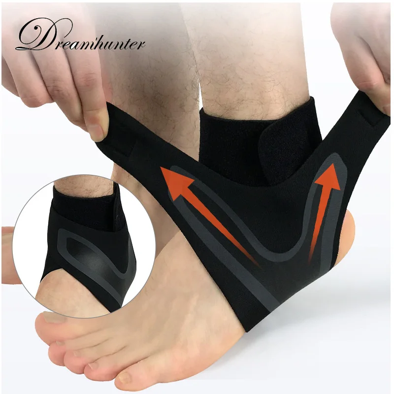 1Piece Compression Ankle  Supports Anti Sprain Outdoor Basketball Football Ankle Brace Protector Straps Bandage Wrap Foot Safety