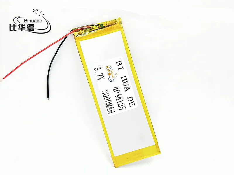 Li-Po 1pcs  3.7 V lithium polymer battery 3000 mah 4044125 ultra-thin high-capacity. Tablets. Notebook
