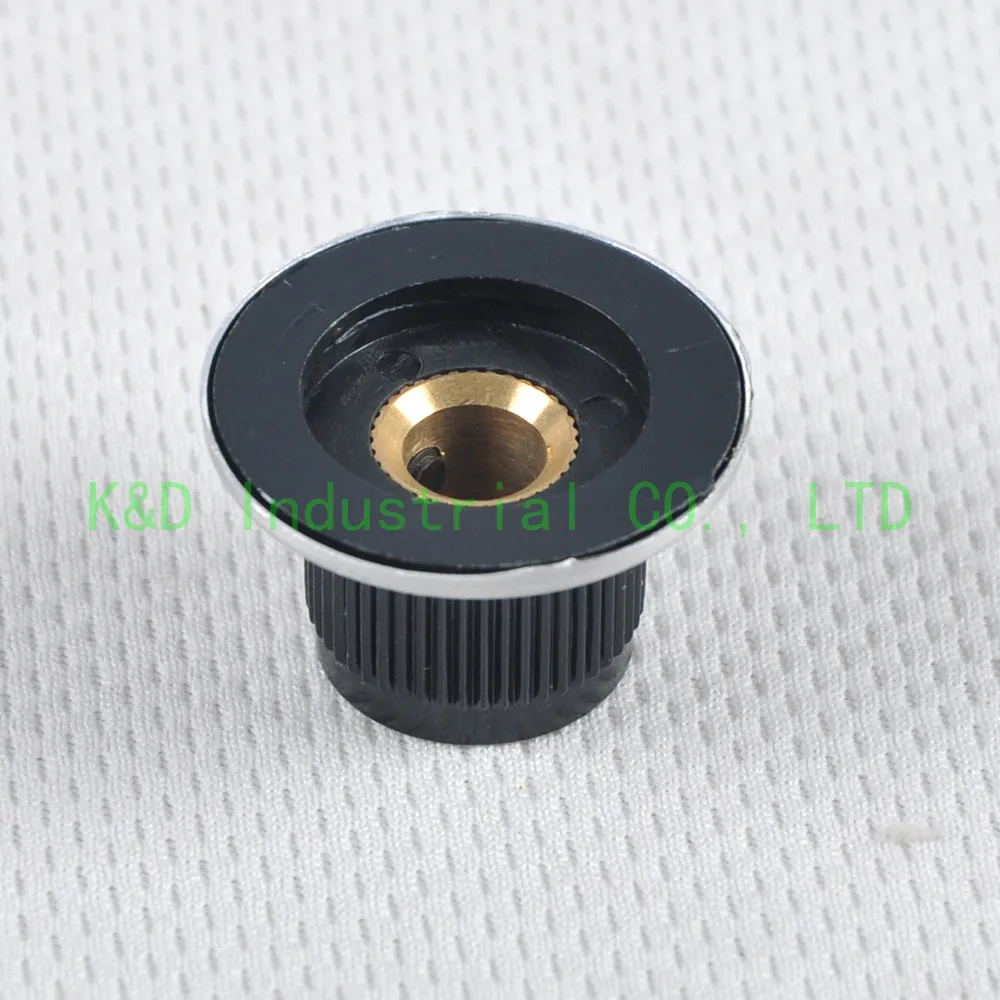 10 шт., винтажный бакелит + Алюминиевый Регулятор громкости для 6 мм вала, запчасти для усилителя электрогитары