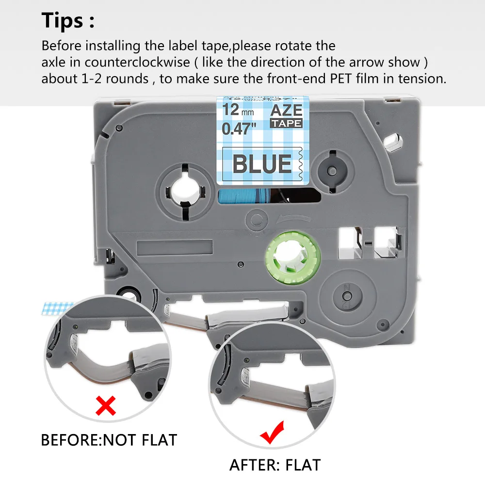 5pcs TZe Pattern Tapes Compatible for Brother P-Touch Printer Ribbons 12mmx4m Tze Label Tape TZe-MPPB31 TZe231