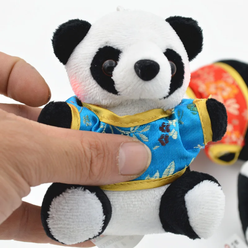 Tang Chinese Panda Plush Toys can Talk and Shine Key Buckle Chinese Wind Gift Creative Small Toys