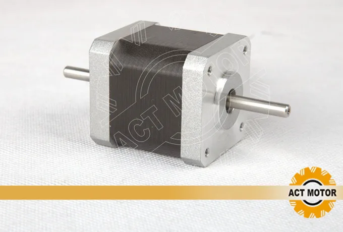 Free Ship From Germany! ACT 5PCS Nema17 Stepper Motor 17HS5425B24 Dual Shaft 2Ph 70oz-in 48mm 2.5A 300mm Wire CE ROSH ISO