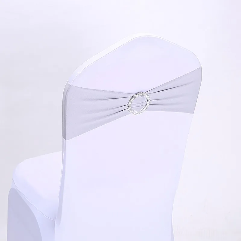 10 pieces Wedding Chair Cover Stretch Straps Ring Chair Back Decor Strap