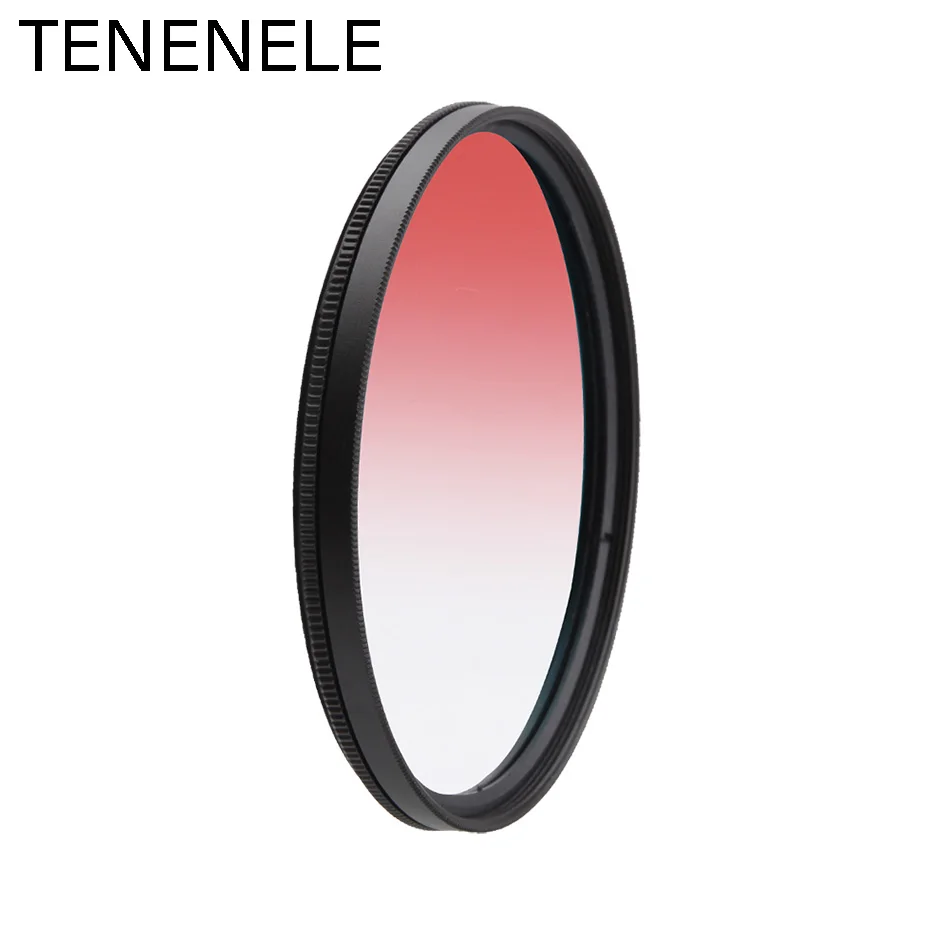 TENENELE Gradient Color Camera Filter Set 49 52 55 58 62 67 72 77 82 mm Lens Filters Kit For Nikon Sony Canon Pentax DLSR Camera