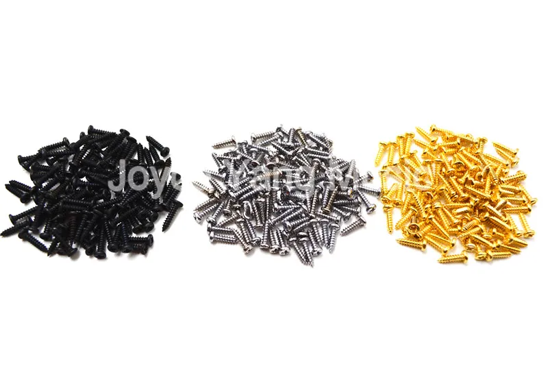 100pcs Chrome/Black/Gold Guitar Screws 2.1*10mm For Guitar Bass Machine Head Tuner Tuning Pegs