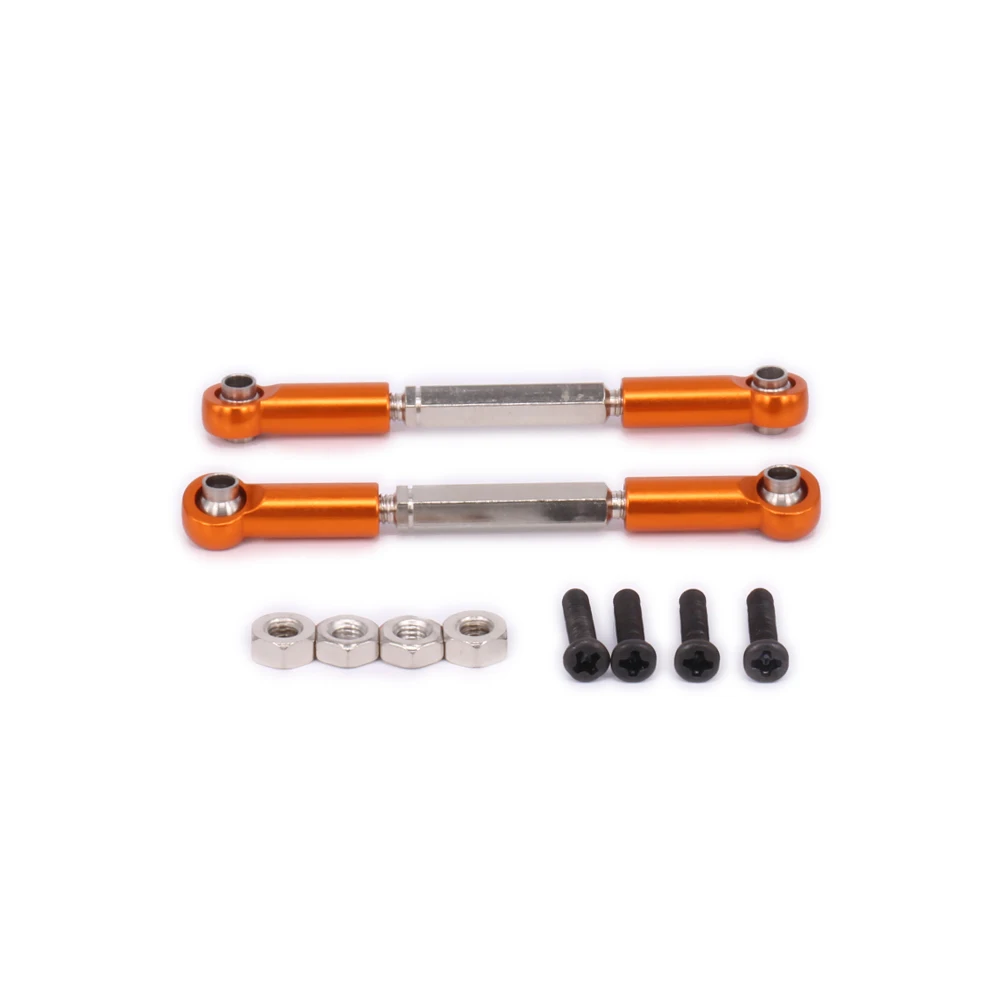 RCAWD 2PCS Steering Tie Rod Servo Turnbuckle Link For Rc Hobby Model Car 1-12 Wltoys 12428 12423 0019 FY03 Off-Road Hopup Parts