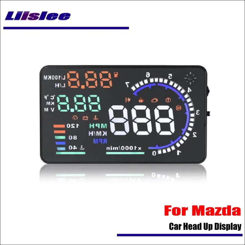 

For Mazda 3/6/CX5/MX 5 2010-2020 Car Accessories OBD HUD Head Up Display Saft Driving Screen Projector Reflecting Windshield