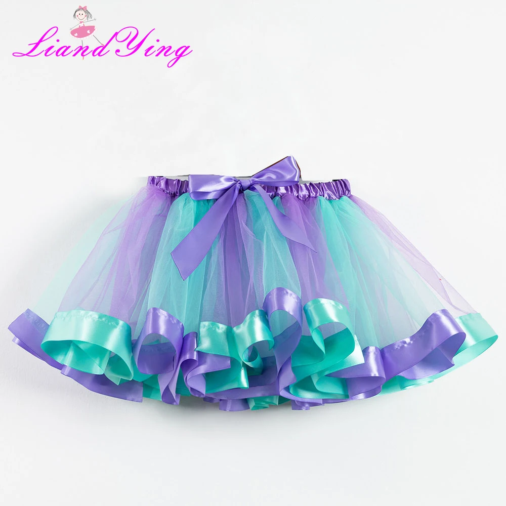 Mermaid Princess Tutu Skirt Baby Girls Summer Clothes Girl Rainbow Unicorn Tutu Skirts Children Colorful Mini Pettiskirt