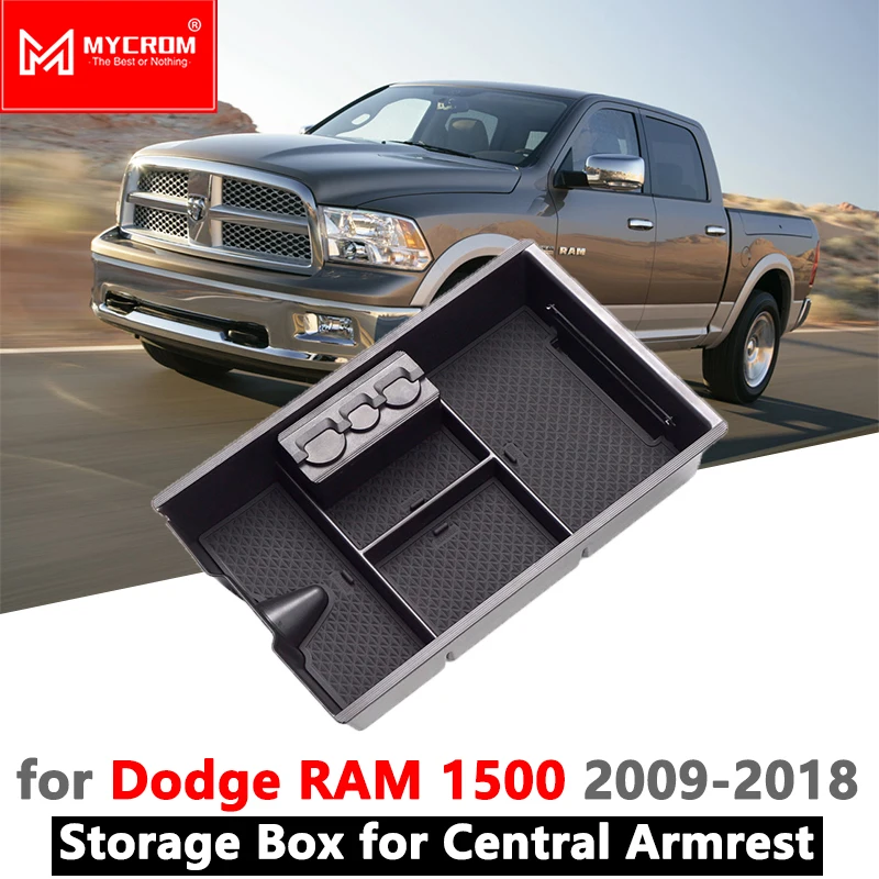 

Armrest Box Storage Car Organizer Accessories for Dodge RAM 1500 2009 2010 2011 2012 2013 2014 2015 2016 2017 2018 RAM1500 DS DJ