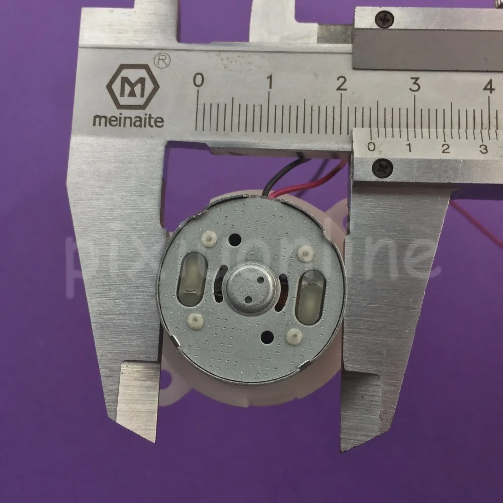 J210Y Round White 300 Gear DC Motor Long Blind Hole Shaft fit Solar Energy Low Speed and Mute DIY Motor