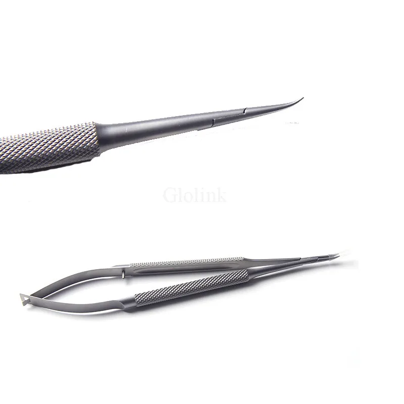 메이크업 메이크업 4개/세트 안과용 기구 12.5cm 가위+니들 홀더+11cm 핀셋 스테인리스 스틸 도구 눈썹 핀셋